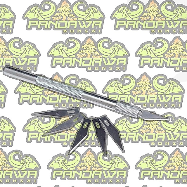 PANDAWA BONSAI ALAT BONSAI ,pen cutter pisau sayat bonsai, stainles refiil 5 mata pisau