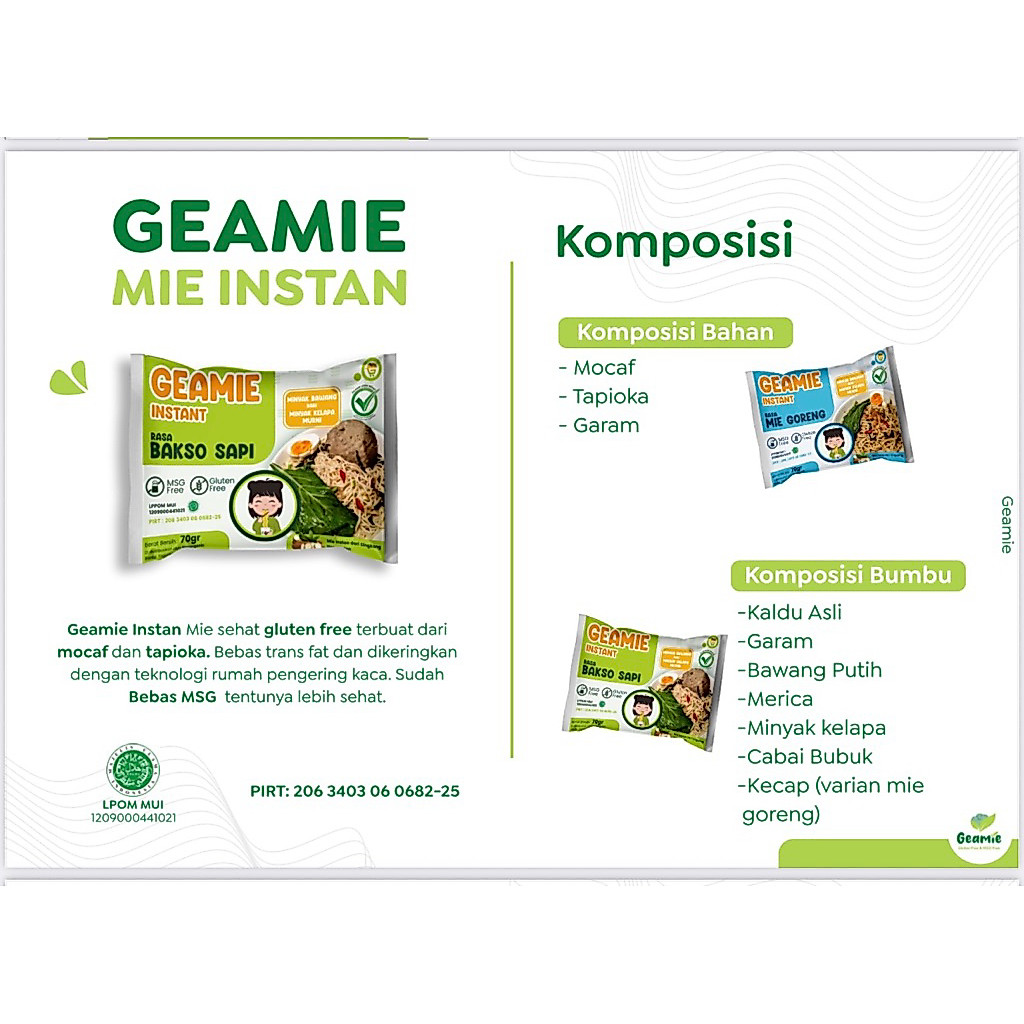 GEAMIE MIE INSTAN GLUTEN FREE