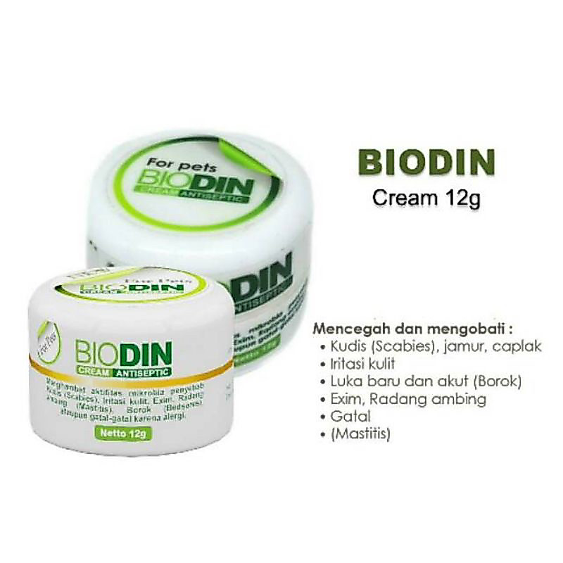 Biodin Cream obat salep kulit hewan