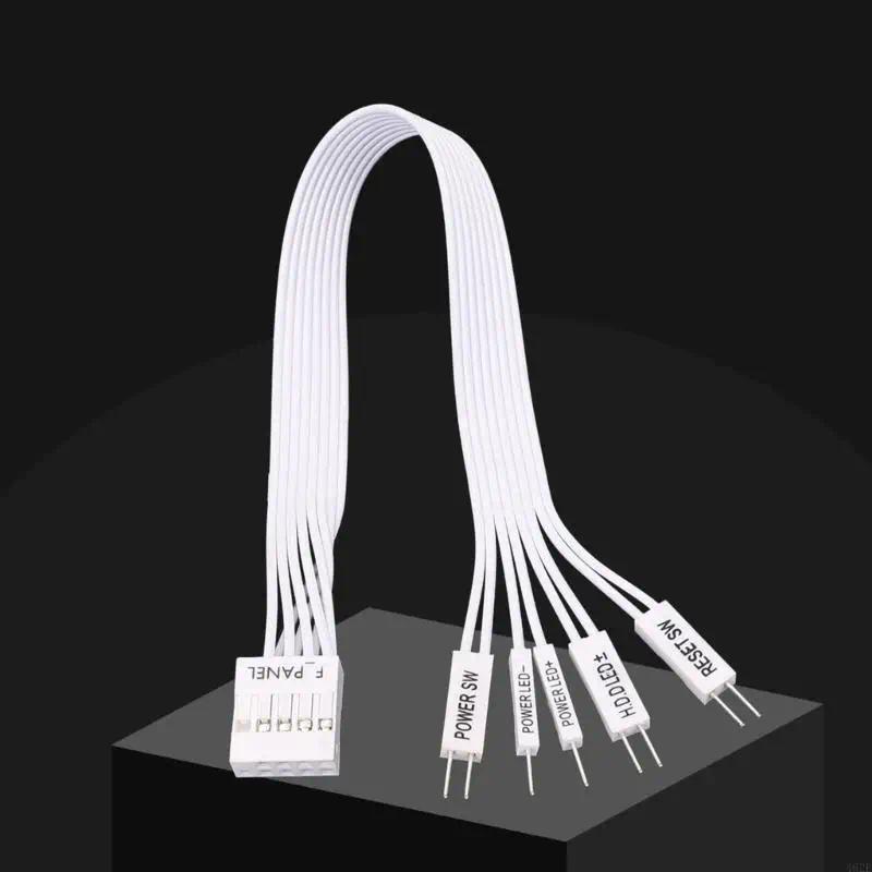 462E Motherboard Extension Cable F-PANEL Female to 2Pin Male Switer Splitter Cable