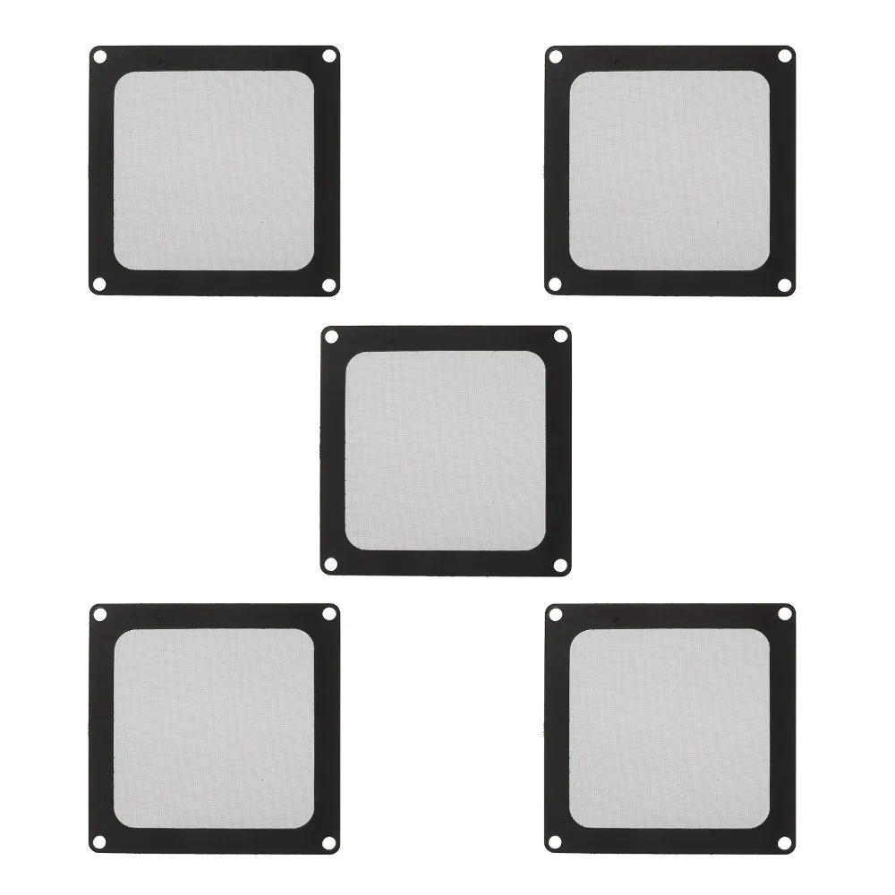 5PCS 90x90mm PC assis Dust Filter Reusable Ultra Fine Mesh PC Dust Filter Nylon Mesh Black Color Com