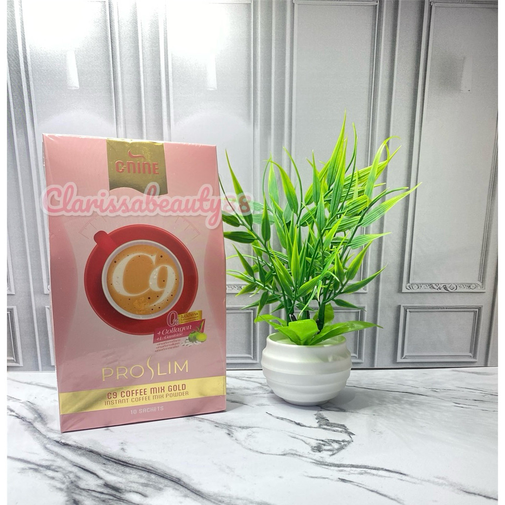 TERMURAH C9 C NINE COFFEE MIX GOLD PROSLIM ISI 10 SACHET ORIGINAL THAILAND