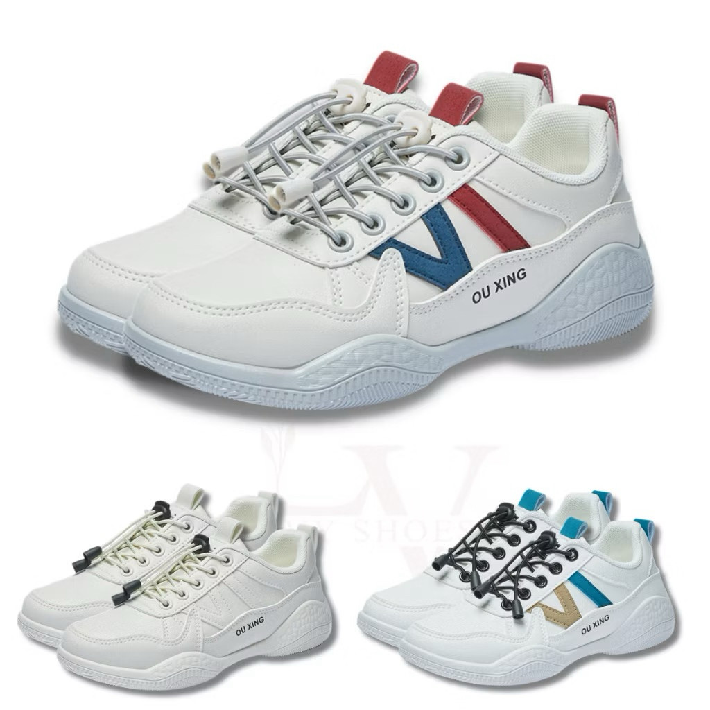 SNEAKERS.SNIS ZS057 Sneaker kasual Trendy Kuliah Sneakers tali wanita kekinian cocok untuk OOTD casu