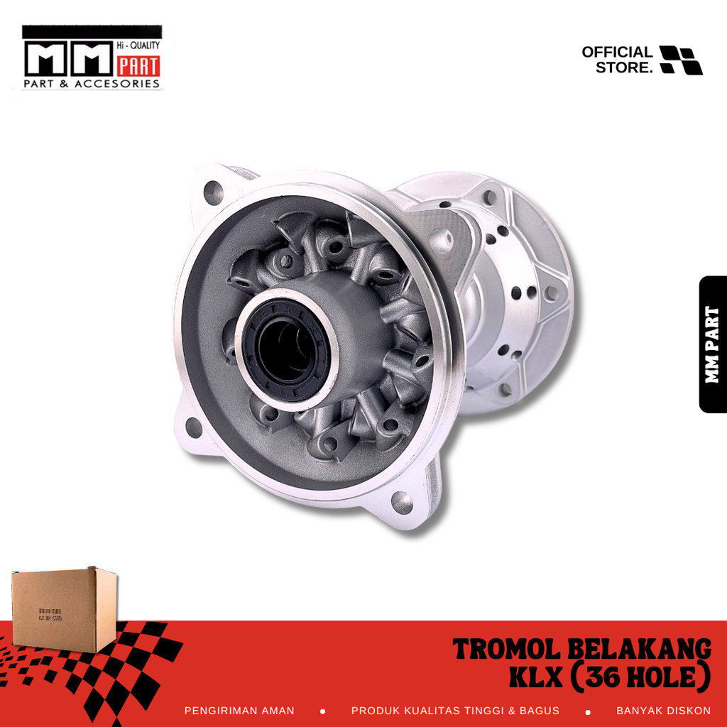 TROMOL BELAKANG KLX 36 HOLE - TROMOL KLX 150 BELAKANG 36 HOLE / TROMOL DEPAN KLX 150 36 HOLE