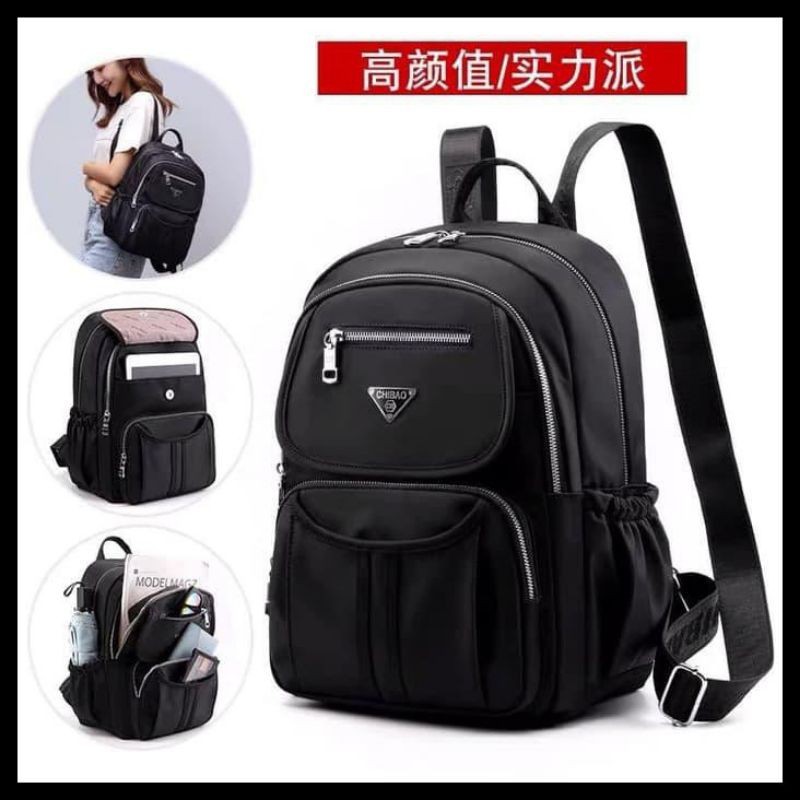 Tas Ransel Laptop Ori Chibao 0842 Bahan Parasut