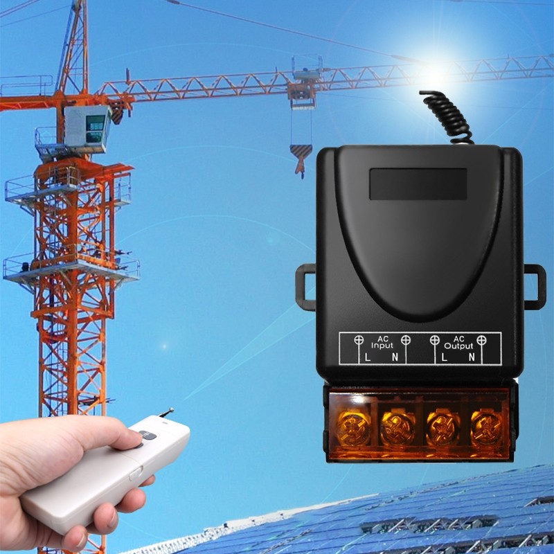 Wireless Remote Control Switch Relay AC 220V 3000W Saklar Jarak Jauh Untuk Lampu Pompa Air Listrik