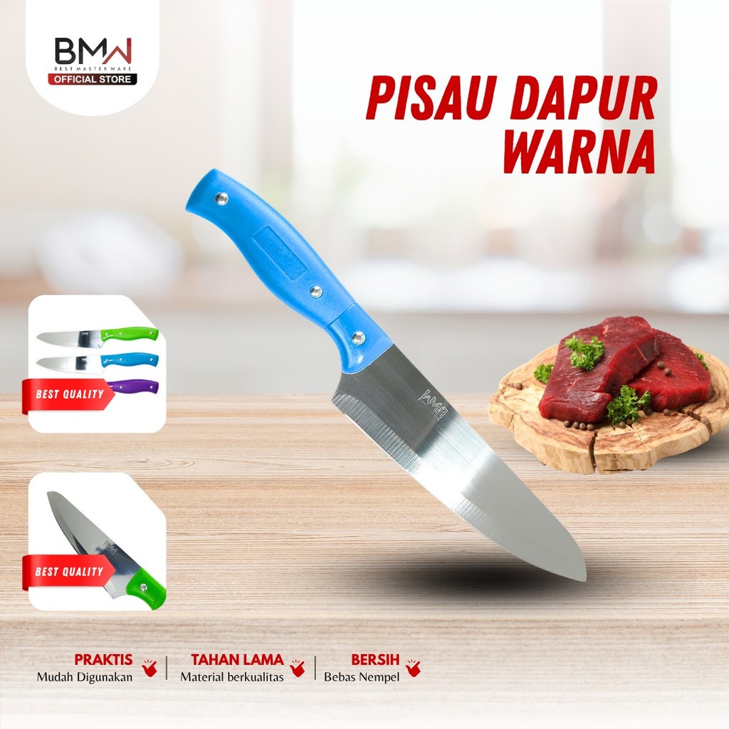 Pisau Tajam Stainless Panjang 30 CM Pisau Potong Serbaguna