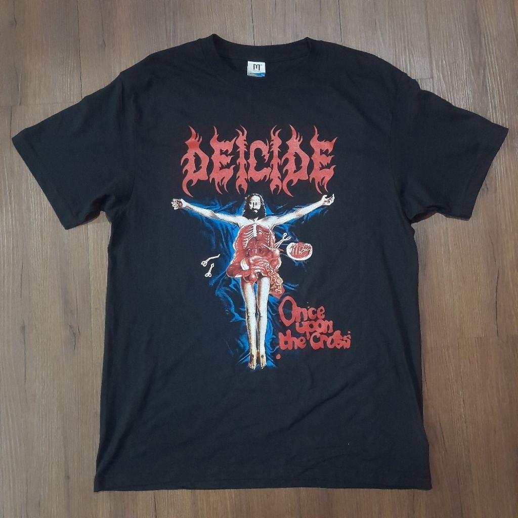T-Shirt DEICIDE Once Upon The Cross /kaos band/kaos musik/bootleg
