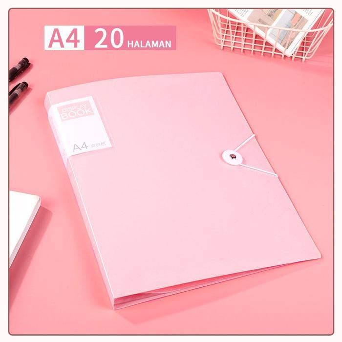 map dokumen aesthetic A4 map folder f4 clear holder Document Keeper/map plastik dokumen - Qiqi Treas