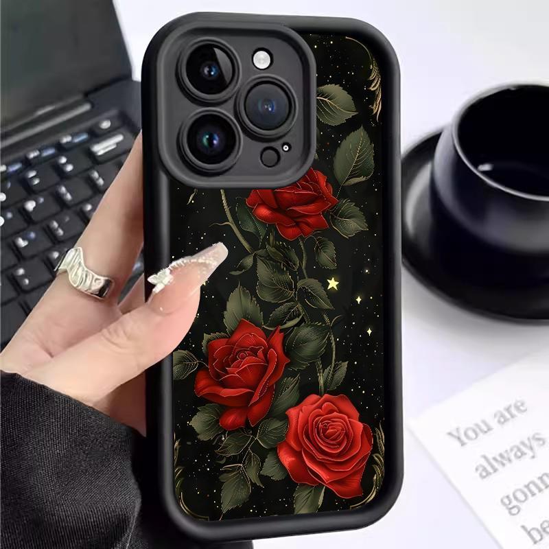 Soft Case For Xiaomi Redmi Note 9 10 8 7 Pro 7S 2021 4G Max 9S 5G Lite 10S 10T Bagus Mawar Silicon A
