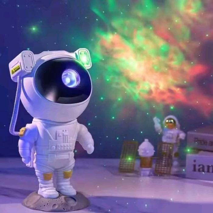 proyektor lampu bintang astronot nebula lampu tidur luar angkasa - tanpa musik