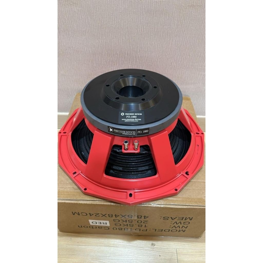 KOMPONEN SPEAKER PD1880 PD 1880 DAUN CARBON GRADE A 18 CH SUBWOOFER