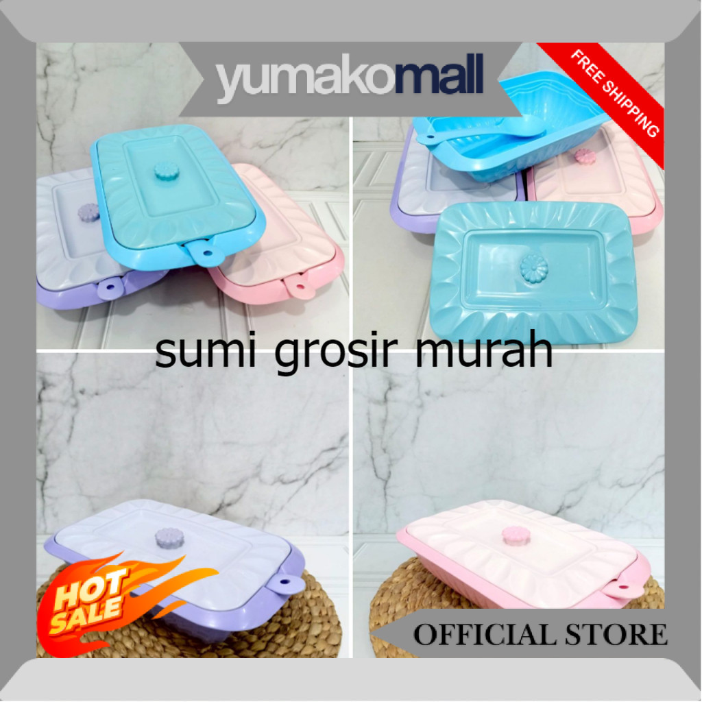[3 & 6 pcs] BASI VIOLETTA SEGI PANJANG / BASI PRASMANAN SEGI PANJANG/ BASI PRASMANAN PLASTIK SG
