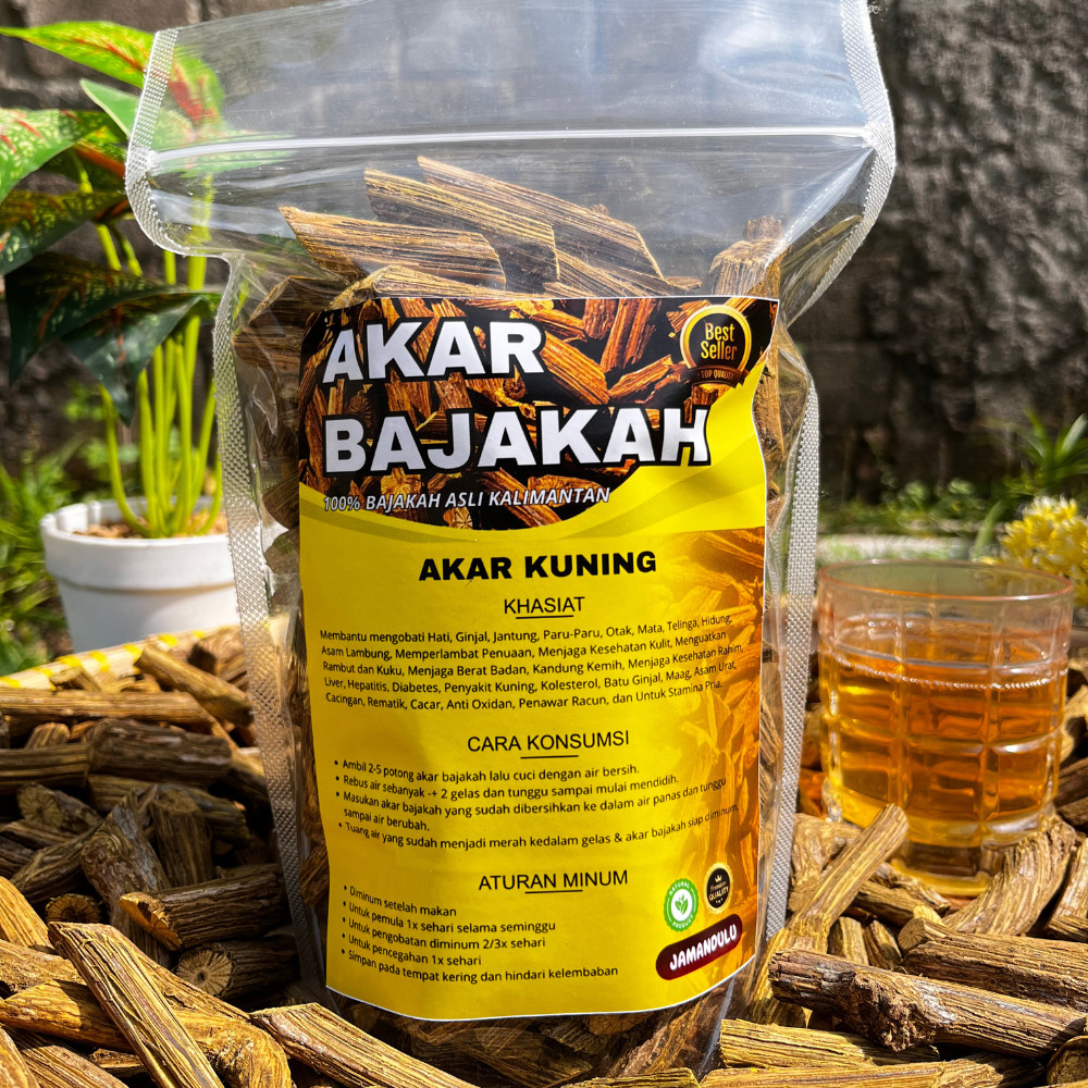 READY Akar Bajakah Kuning Kemasan 1KG Obat Herbal Diabetes Limfoma Kista Siap Seduh [BISA COD]