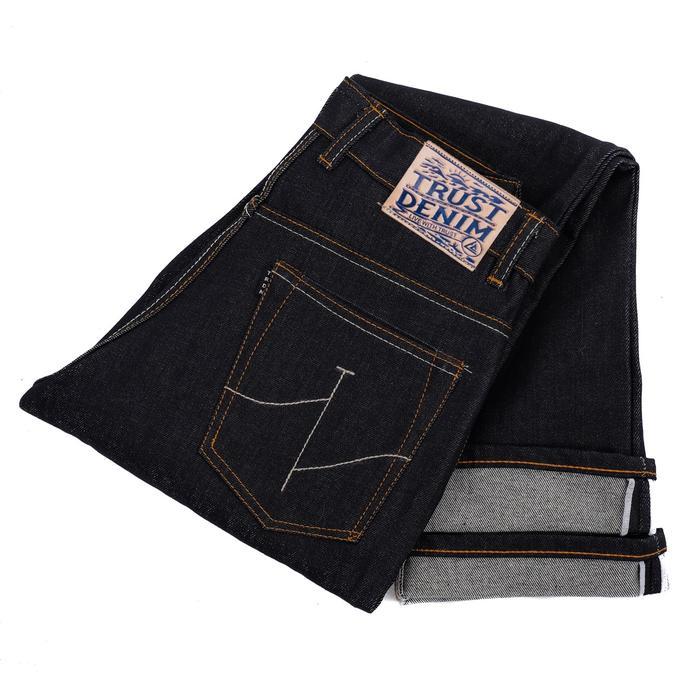 GRIFFIN- Celana Denim selvedge accent 15oz  Denim Dark Indigo Original TRUST DENIM - DARK INDIGO, 30
