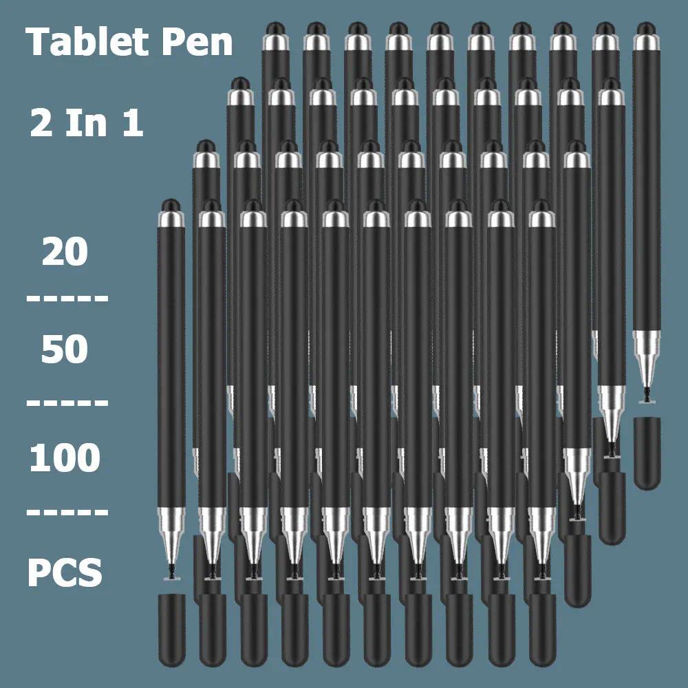 100/50/20Pcs Touch Pencil Universal 2 in 1 Tablet Stylus Pen for Android Samsung Laptop IPad Capacit