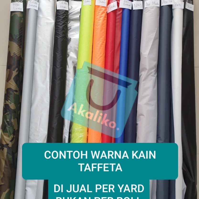 [ECERAN PER YARD] Kain Parasut Taffeta Import Waterproof Rajutan 210T / Kain Parasut Anti Air 210T