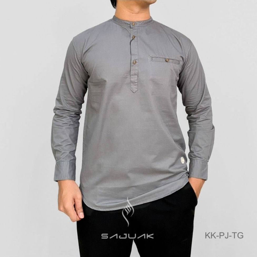 KEMKO SAJUAK POLOS KANCING SETENGAH