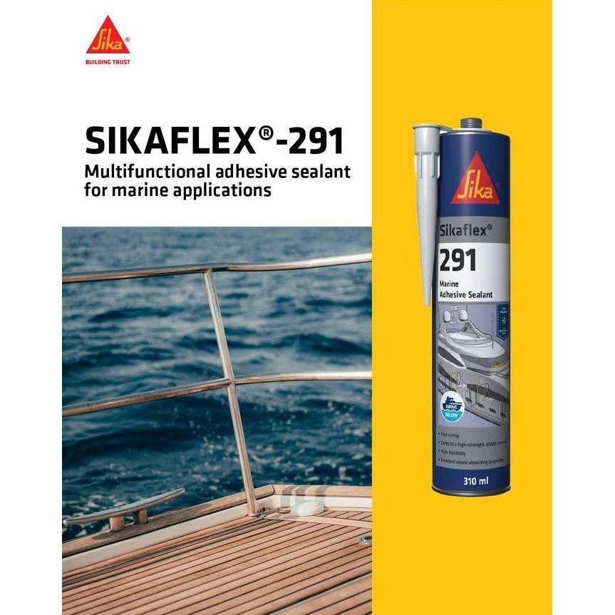 Potere- Sikaflex 291 Marine Adhesive Sealant Black 310Ml