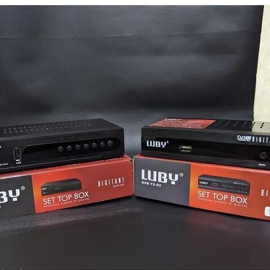 Set top box luby Penerima Siaran Tv Digital Dvb t2 Mpeg-4h 264 Luby