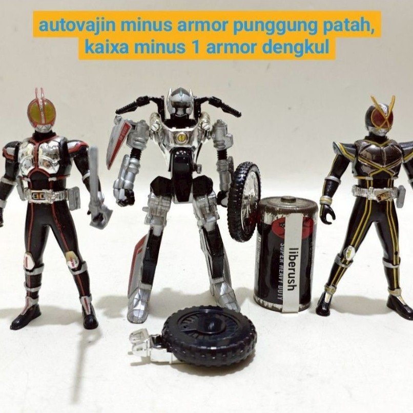 Set Vintage bandai candy toy dx kamen rider faiz auto vajin autovajin kaiza action figure