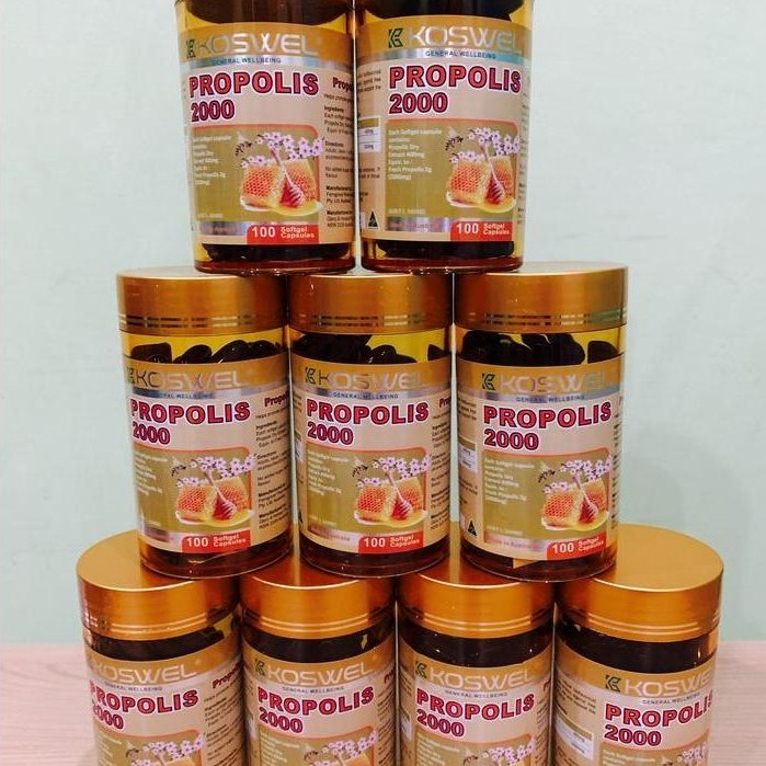 Koswel Propolis 2000 mg isi 100 Capsul Original Australia