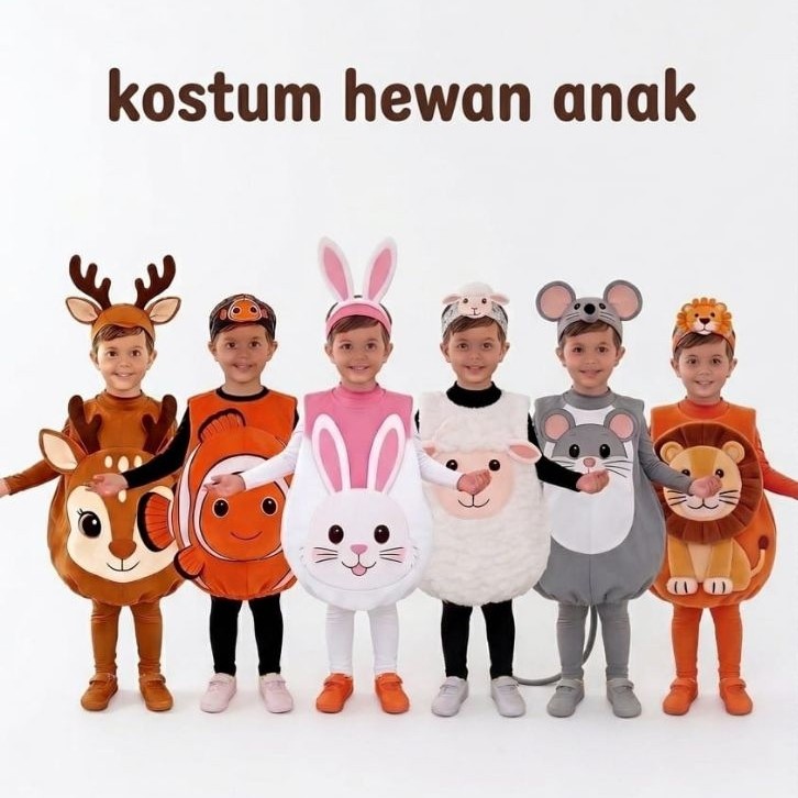 KOSTUM KARNAVAL TEMA HEWAN KOSTUM KARAKTER ANAK PAUD TK SD