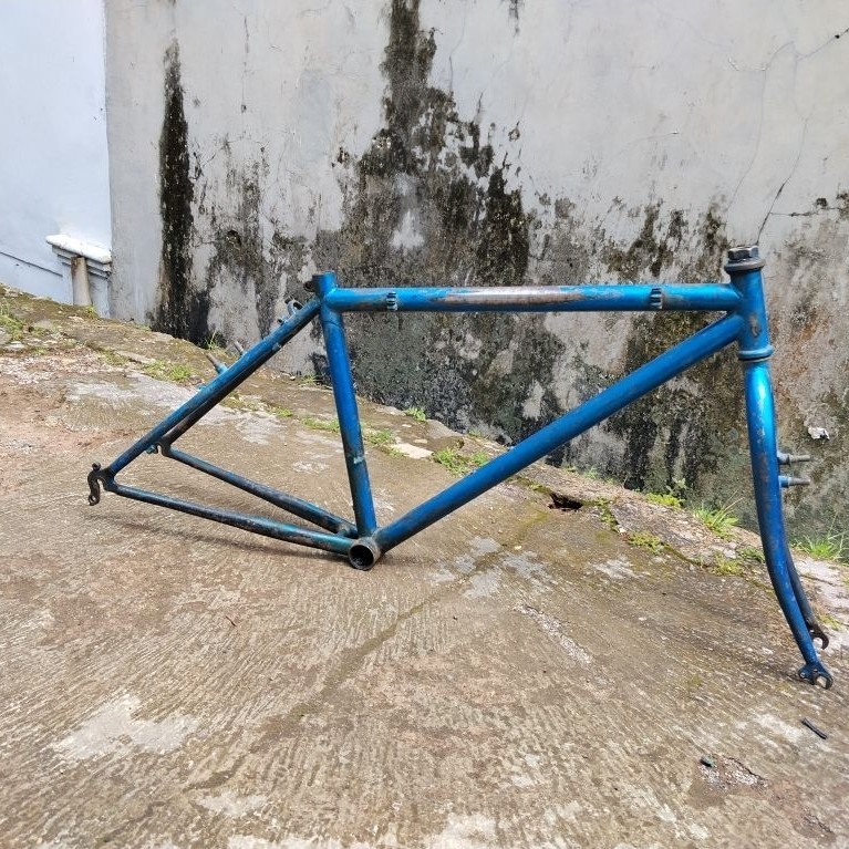 FRAME FORK SEPEDA GUNUNG MTB BAN 26 DO VERTI SERI GN001393 SIZE 15,5" SANGAT LANGKA ANTIK VINTAGE DO