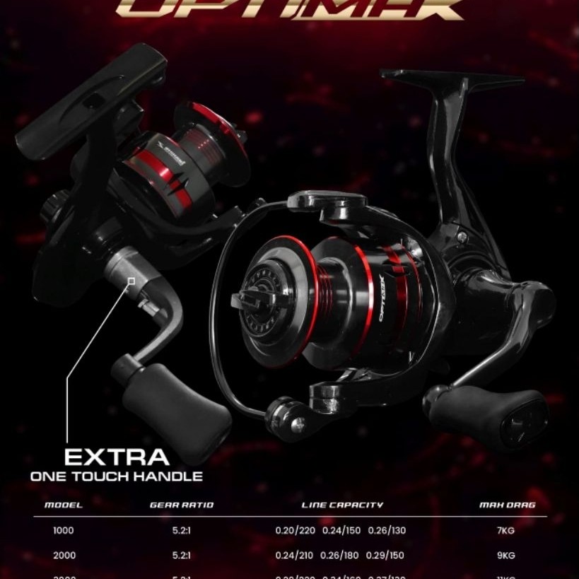 REEL OPTIMAX 2000,,EZALOR 2000,shikari
