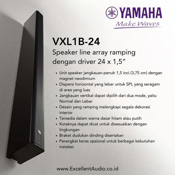 Speaker YAMAHA VXL1B-24 / VXL1W-24 Driver 24 x 1,5” Line Array