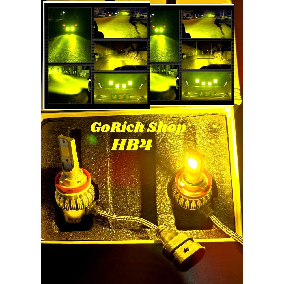 Led Foglamp Headlamp C6 H11, H8, H9 , HB3, HB4, H1, H3, H7 Yellow / Kuning - HB4 Kuning