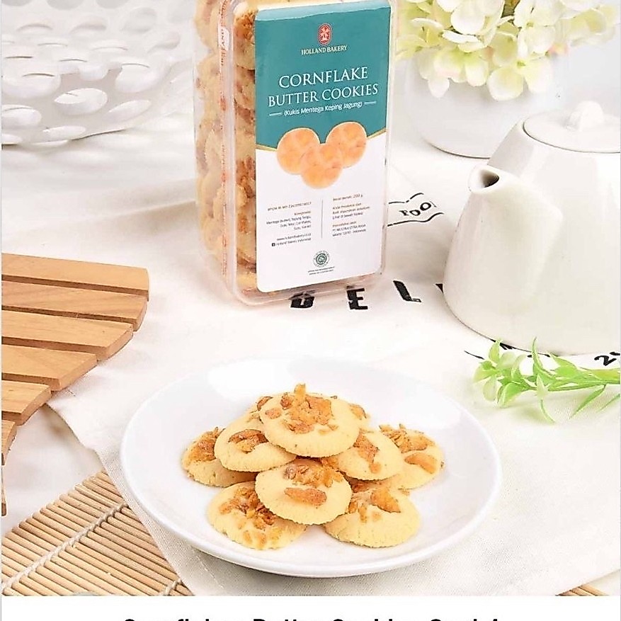 Cornflakes Butter Cookies Toples Segi 4 Holland Bakery