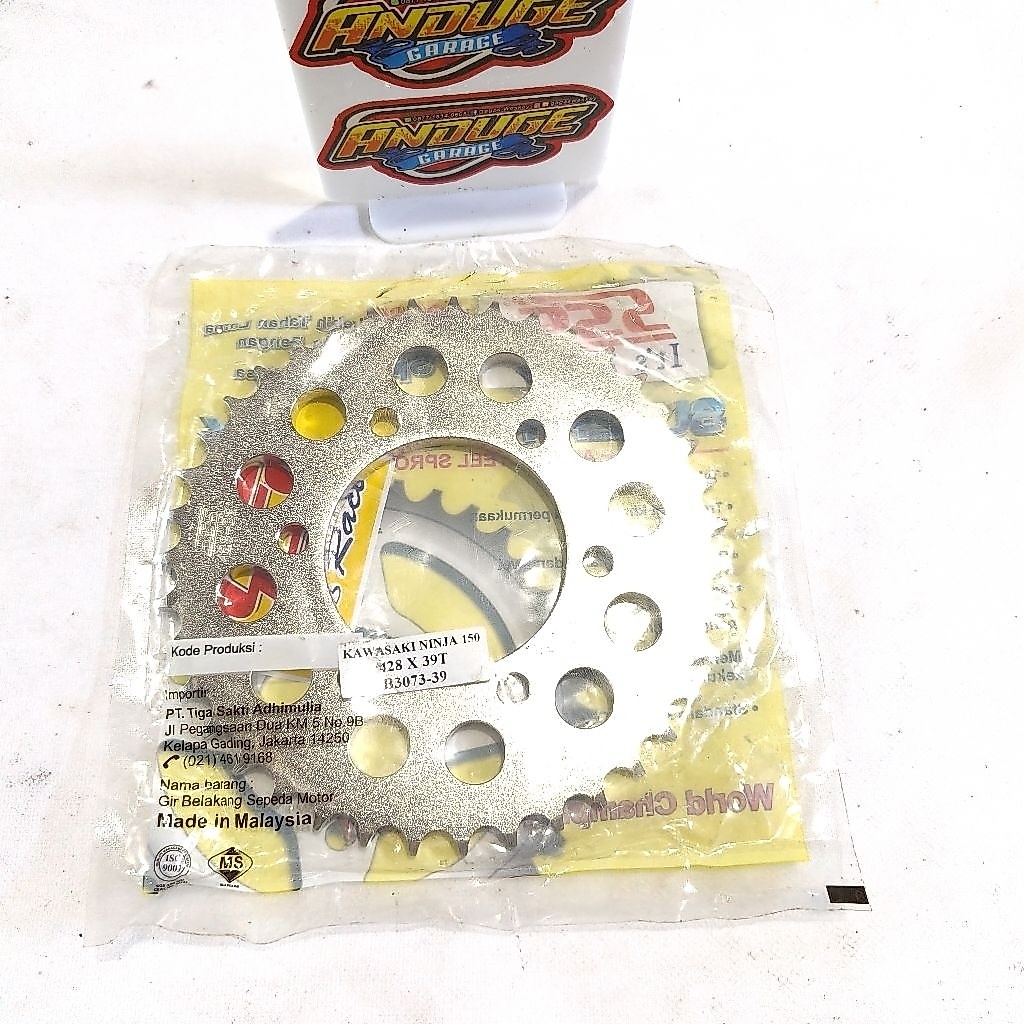 gear ger gir sss belakang Kawasaki ninja r ss rr 428 39T
