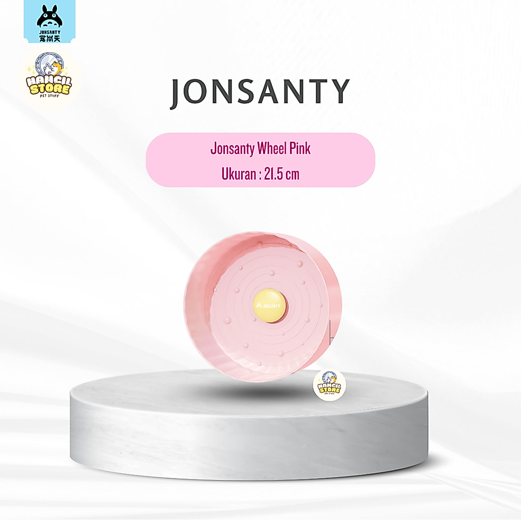 JONSANTY - Jonsanty Silent Wheel 21.5 - 24.5 cm Diameter | Running Wheel for Hamster | Roda Lari unt