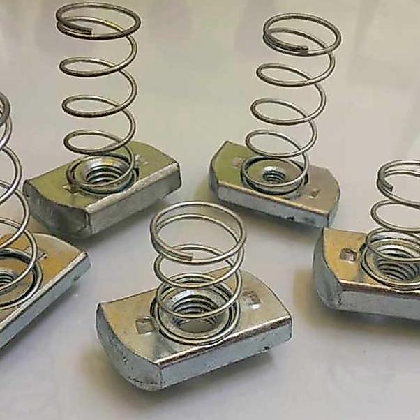 spring nut m12 galvanis mur per 12mm