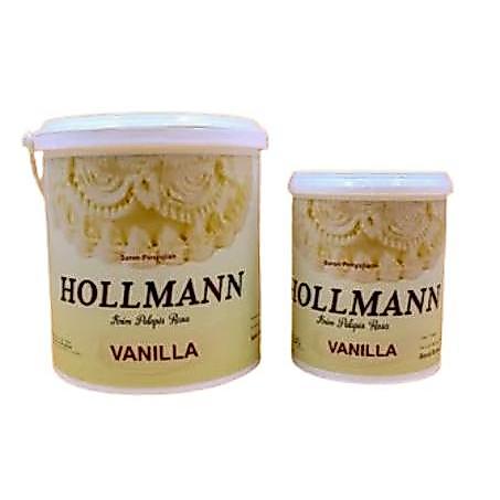 Hollman Mentega Butter Cream Vanilla Instant Premium Roombutter 350gr/1 Kg untuk Menghias Kue