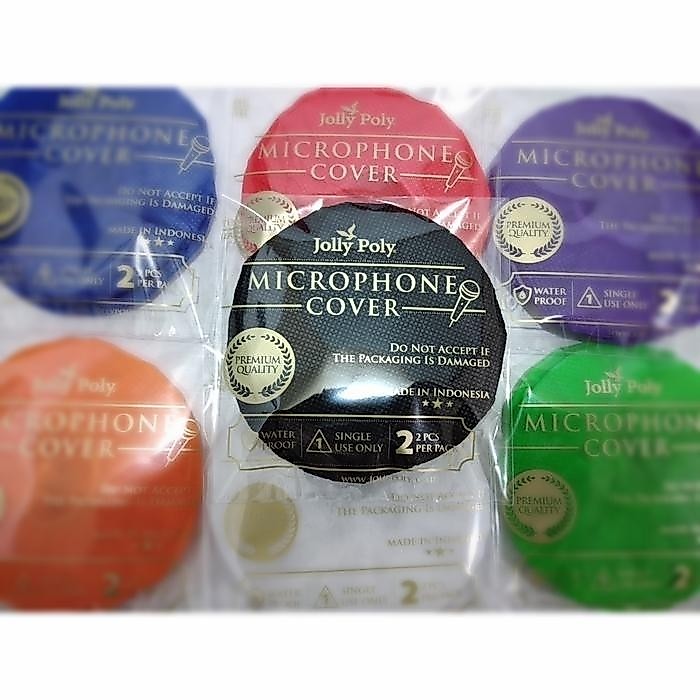 Shure Microphone 100Pcs Cover Warna / Shure Mic /Sarung Mic Bahan Kain Pasti Promo