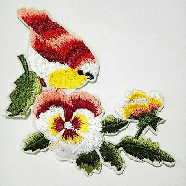 Bird patch bordir/bordir baju/bordir tempel/patch bordir