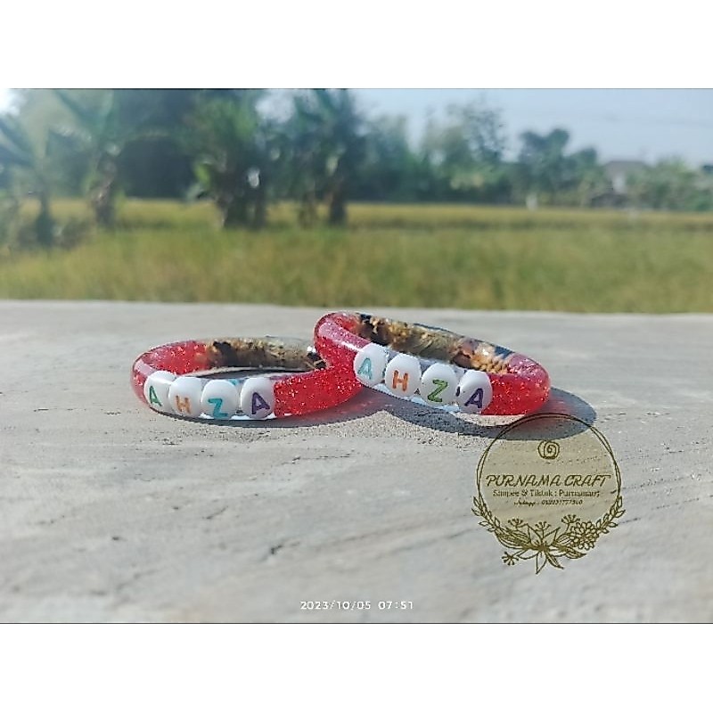 Gelang sawan dlingo bangle merah