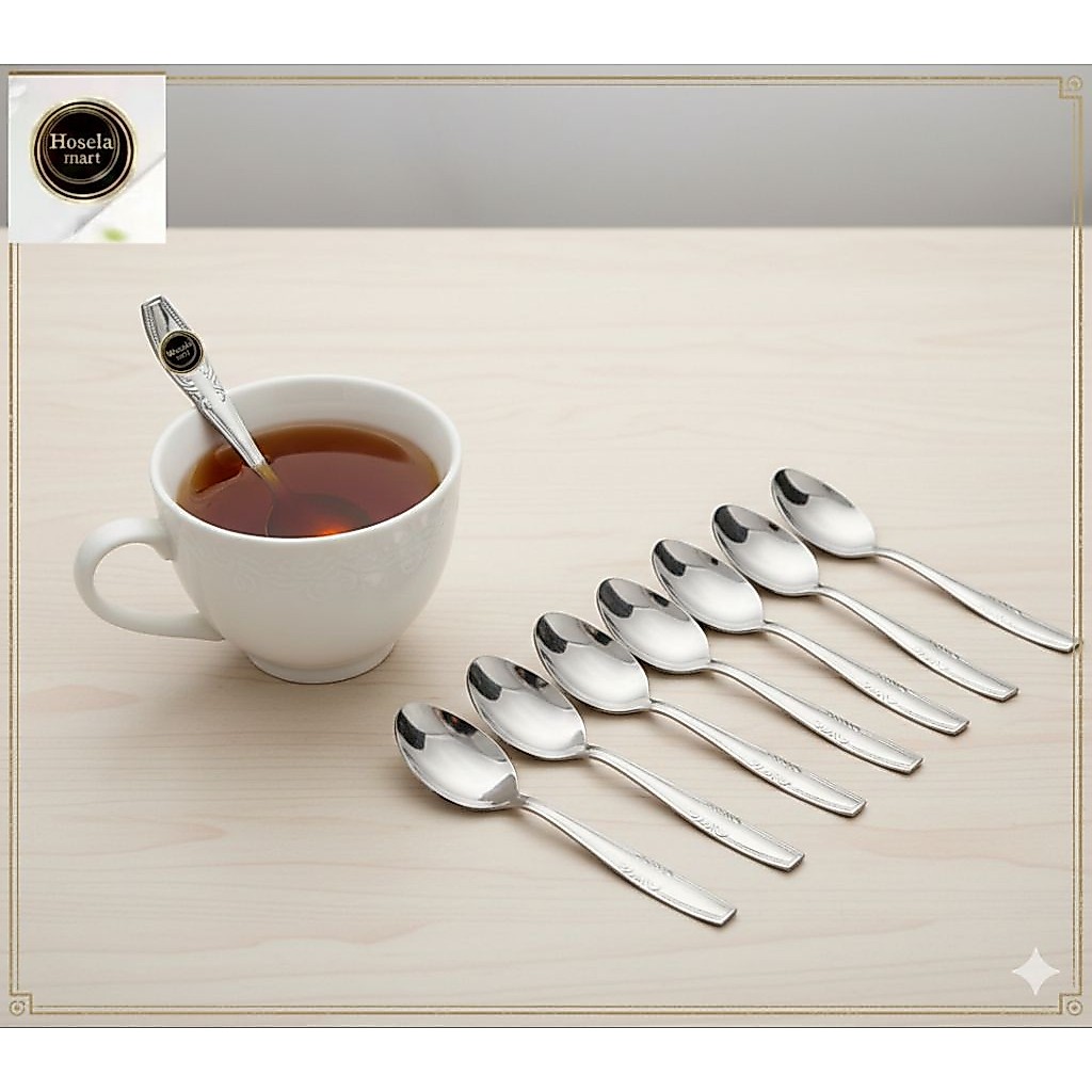 12pcs SENDOK PENDEK TEH/SENDOK KECIL ES KRIM STAINLESS MURAH 1 LUSIN SENDOK SENDOK TEH / sendok pend