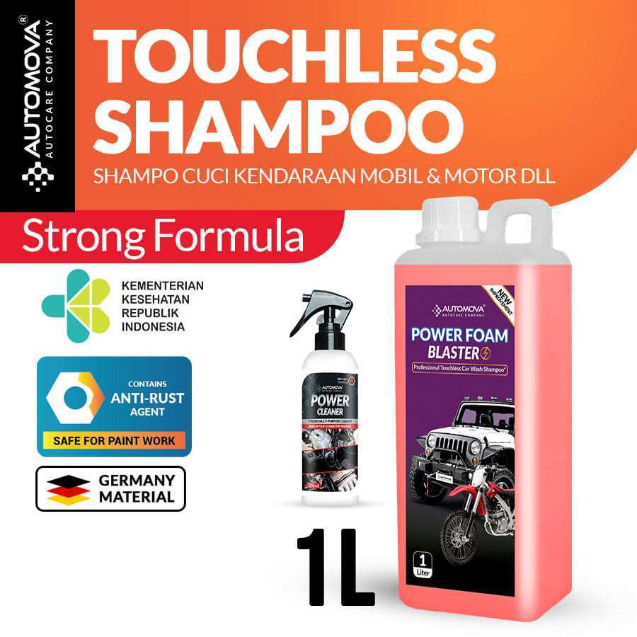 TERMURAH- AUTOMOVA - Touchless Shampoo Motor Mobil Tanpa Gosok Power Foam Blaster