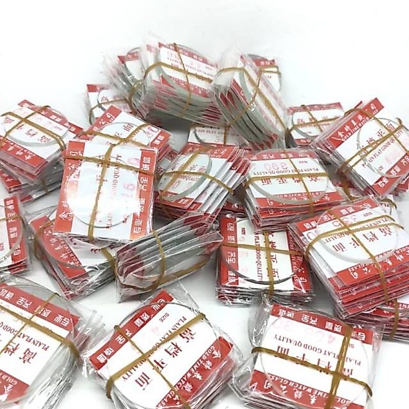 Kaca jam tangan Datar Bening tebal 3MM