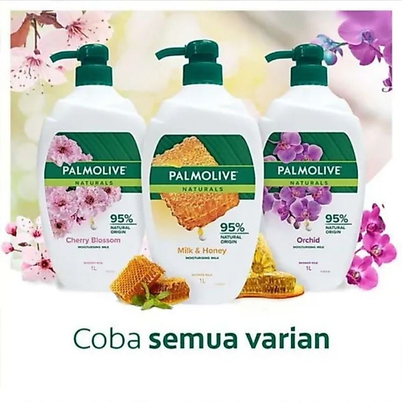 Palmolive  Body Wash / Palmolive Sabun Mandi Cair (1 Liter)