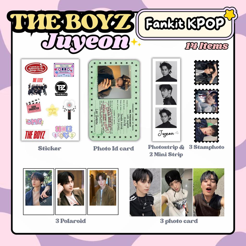 FANKIT THE BOYZ 14 Item | GIFT Box Kpop | Hampers THE BOYZ Kpop | FANKIT JUEYON BOYZ