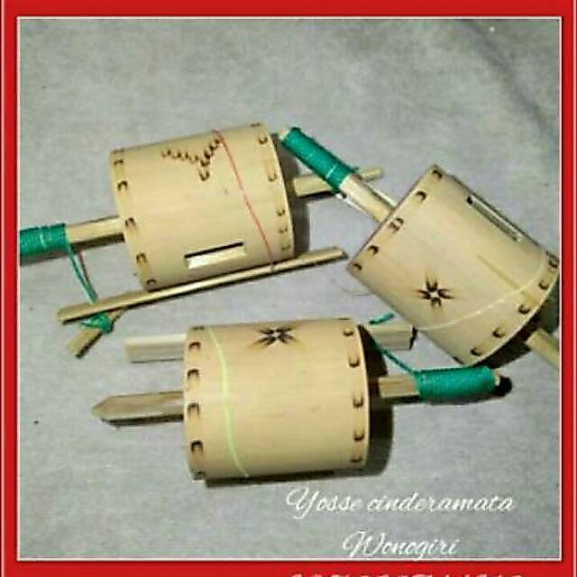 MAINAN Tradisional GANSING Bambu BUNYI Gangsing