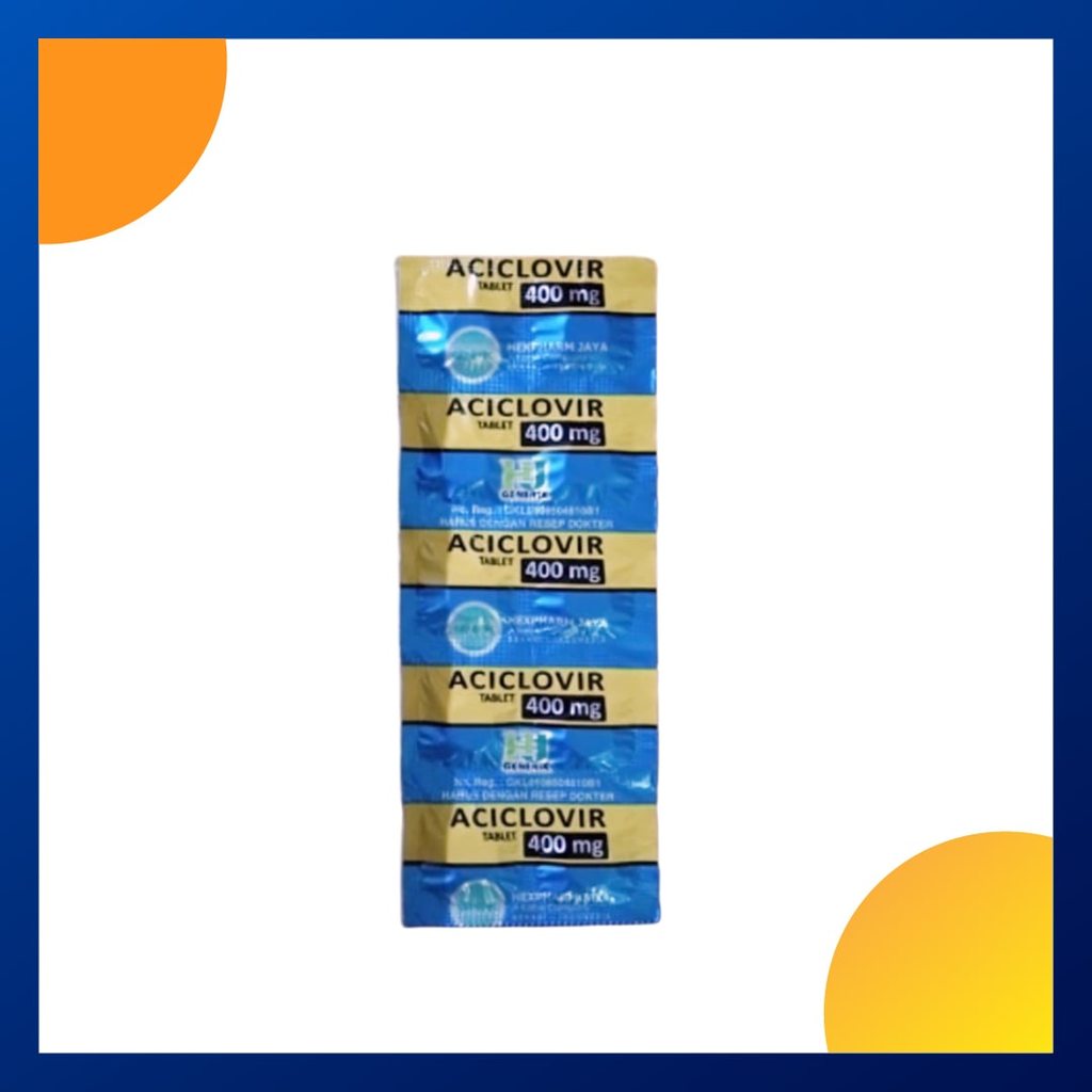 ACICLOVIR GENERIK_01 400 MG 1 STRIP @ 10 TABLET