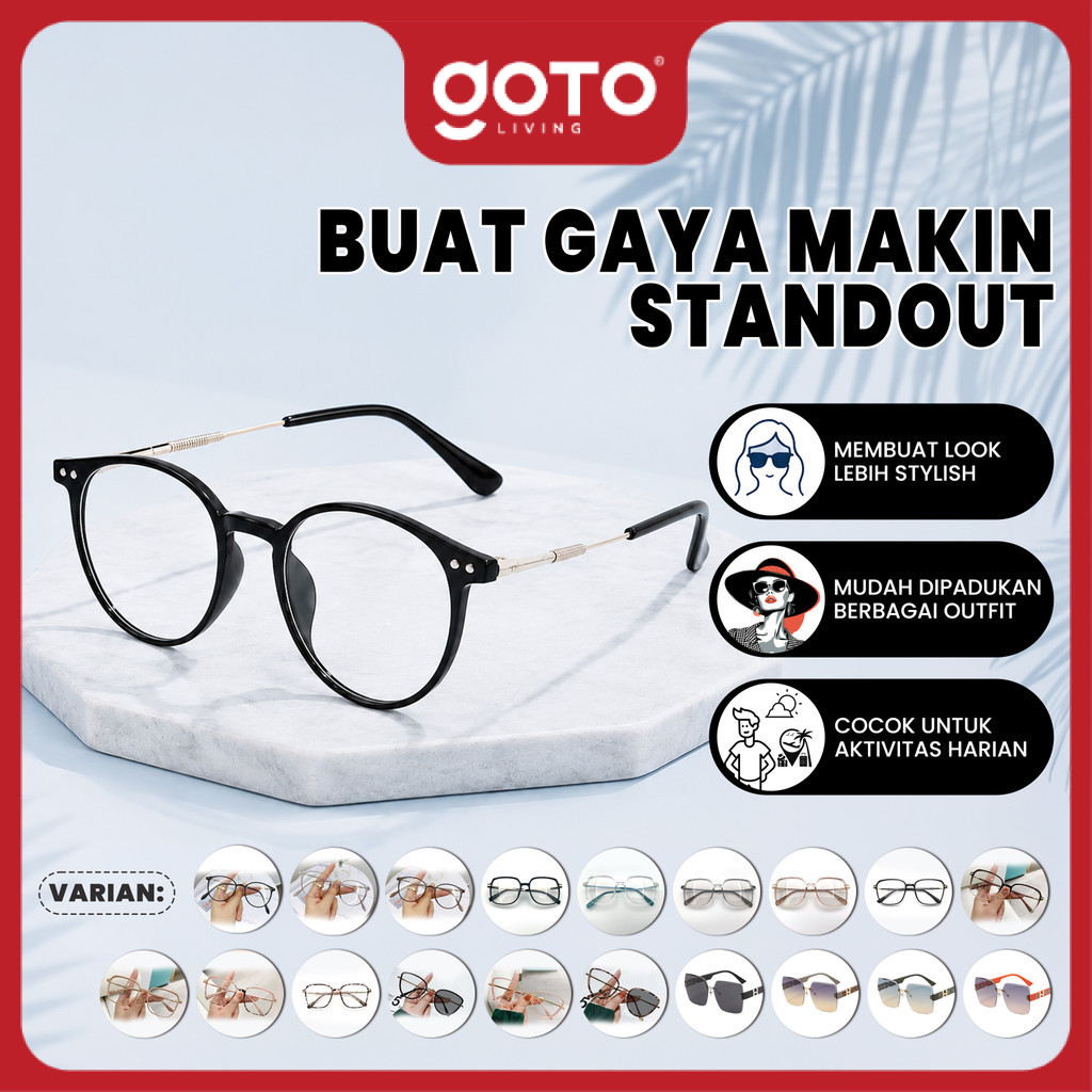 Goto Vogue Kacamata Fashion Photocromic Anti Silau Uv Pria Wanita