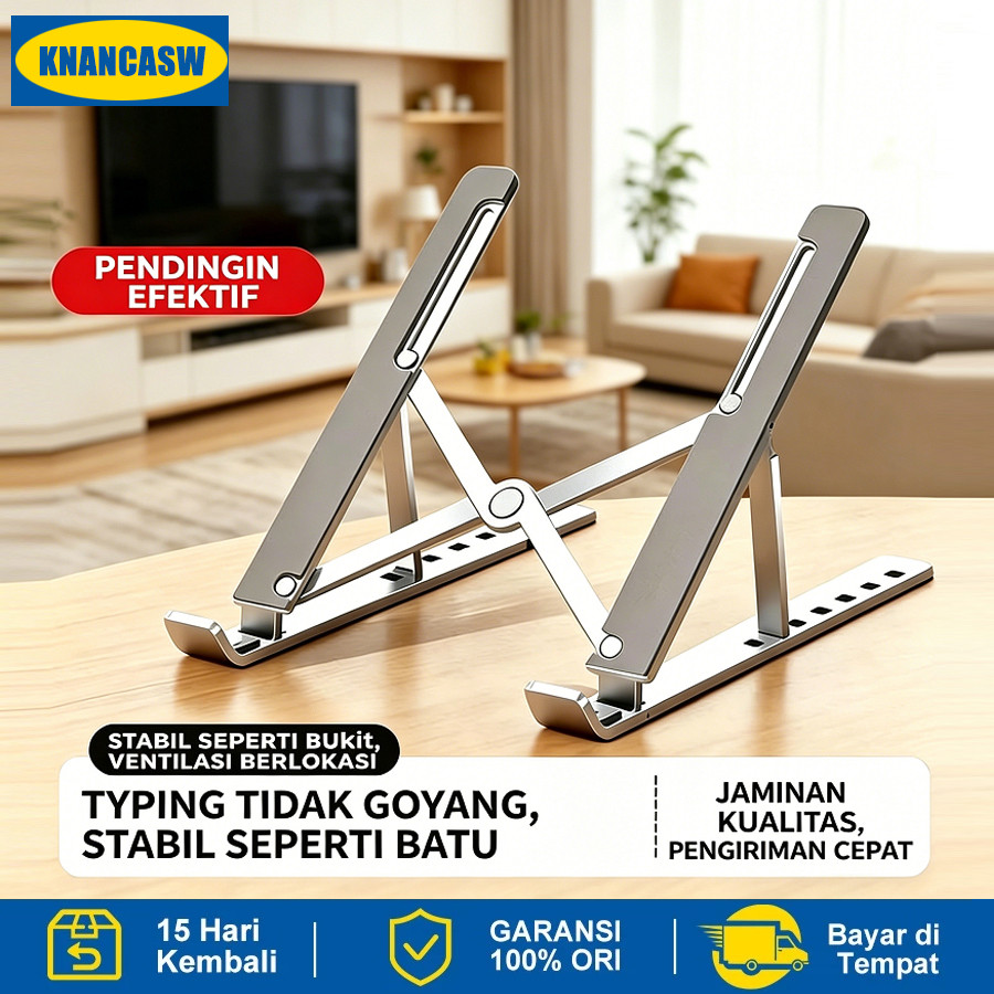Dudukan Laptop Portabel - Alas Penyangga Laptop, Stand Laptop Foldable Dudukan Laptop