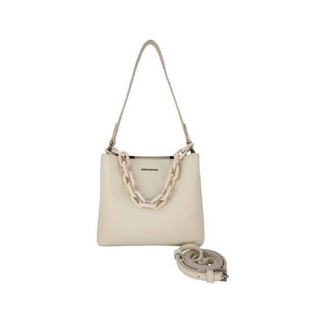 Tas Wanita Hush Puppies Linsie Satchel (M) Off White - Off White