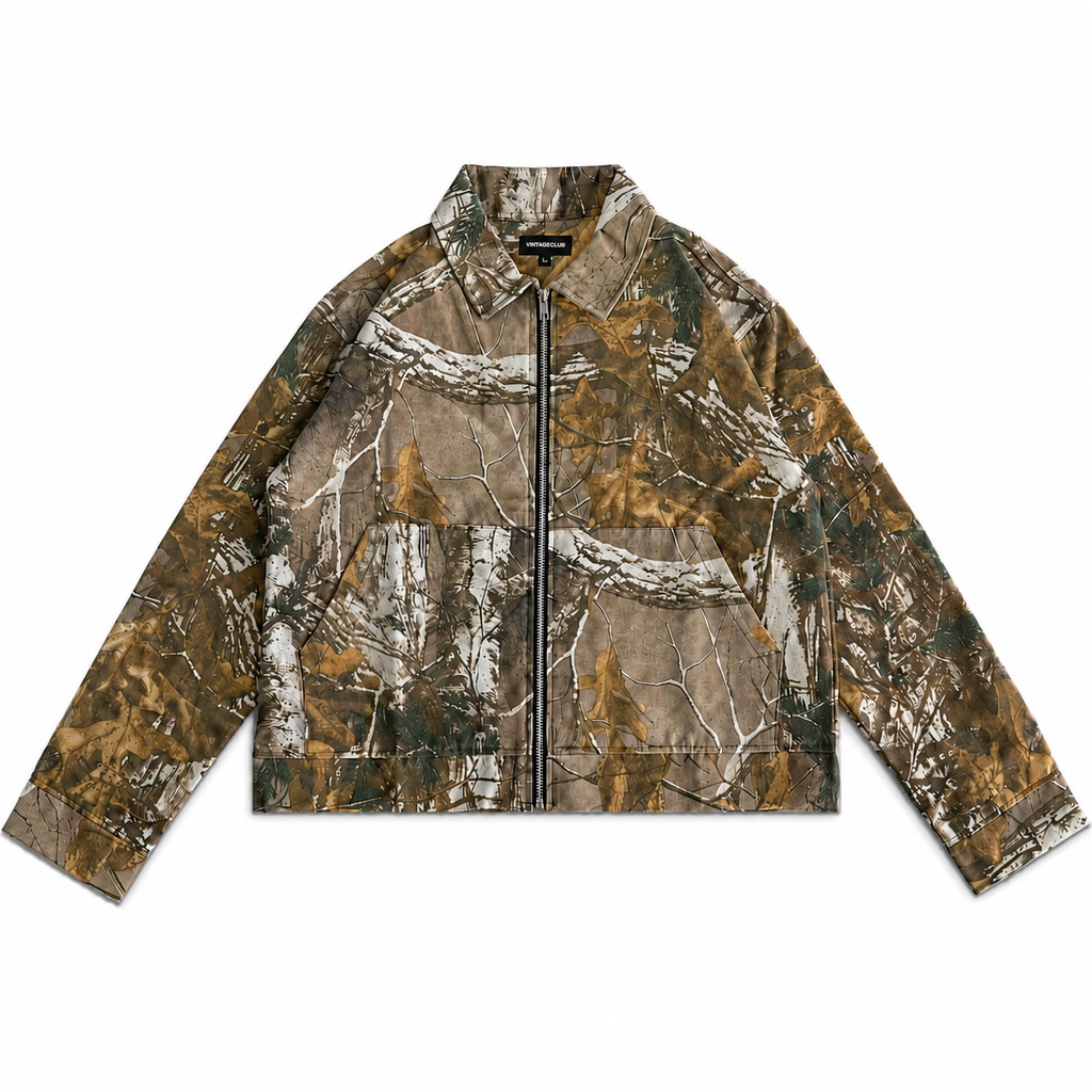 WORK JACKET PATTERN LEOPARD | JAKET BOXY MOTIF MACAN RANTING